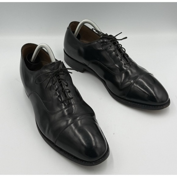 Johnston & Murphy Other - Johnston And Murphy Cap Toe Oxford Shoes Men's 9.5 Black Classic Lace Up Dress